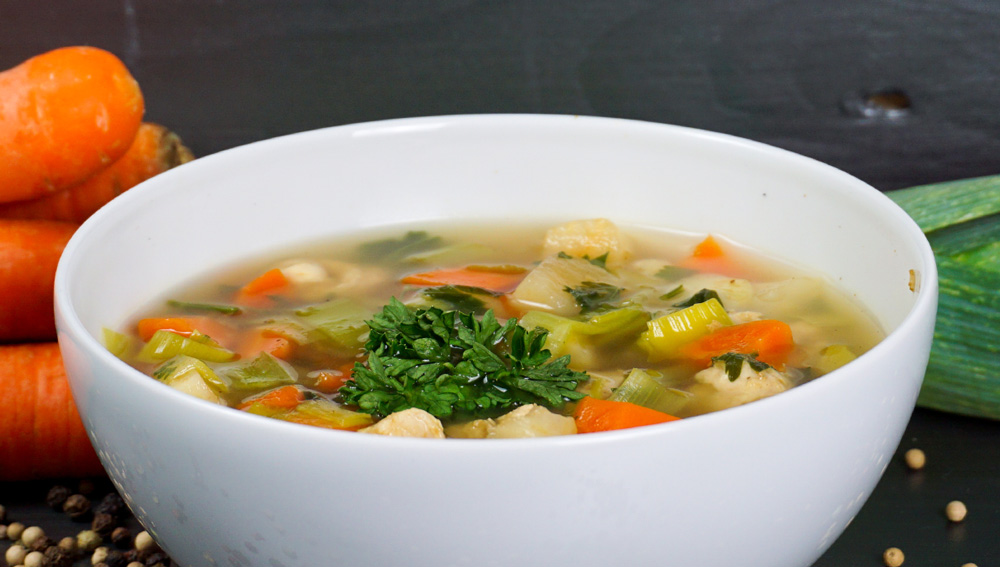 Schnelle Huhnersuppe Fur Kalte Wintertage